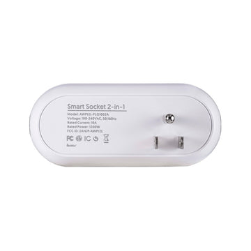 Smart Dual Plug - WiFi Remote App Control for Lights & Appliances; Compatible with Alexa and Google Home Assistant - JONATHAN Y